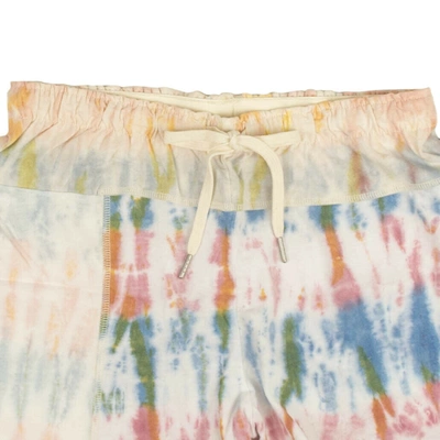 John Elliott White Reconstructed Tie Dye Shorts