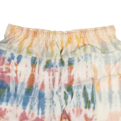 Shop John Elliott White Reconstructed Tie Dye Shorts