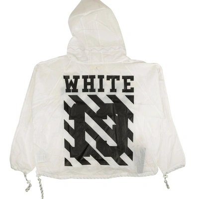 Shop Off-white White Diagonal Anorack Jacket