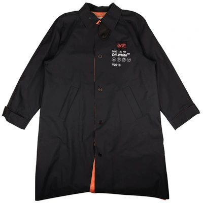 Shop Off-white Black Oversized Raincoat Jacket