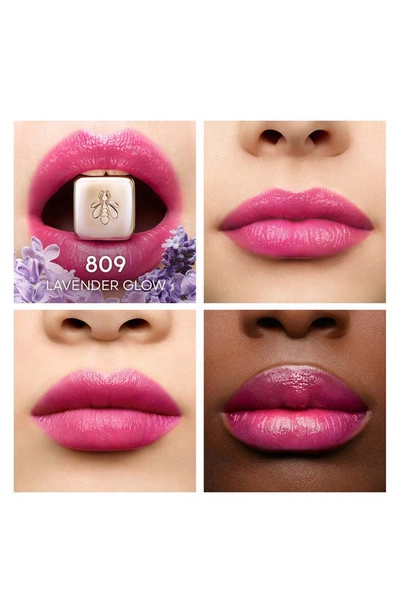 Guerlain Kisskiss Bee Glow Tinted Lip Balm 3.2g 809 Lavander In Lavender Glow