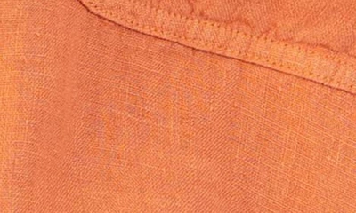 Shop Kut From The Kloth Zuma Linen Blend Shirt In Terracotta