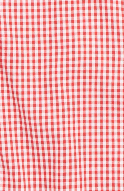 Shop Appaman Standard Gingham Check Shirt In Red Check