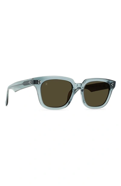 Shop Raen Phonos 53mm Square Sunglasses In Lagoon/ Sequoia