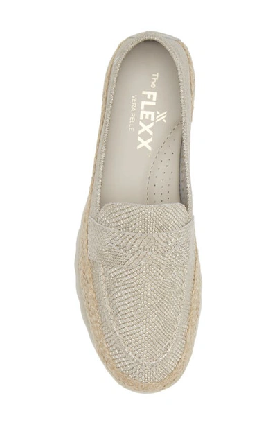 Shop The Flexx Bill Espadrille Loafer In Gold