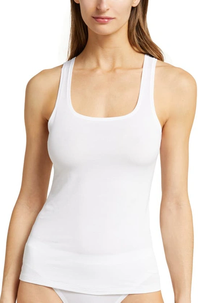 Shop Wacoal Square Neck Cotton Tank In White