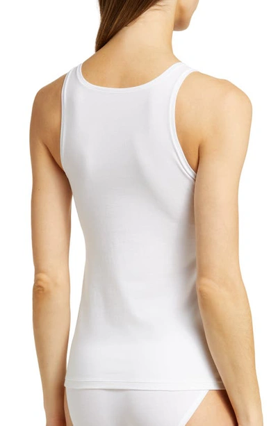 Shop Wacoal Square Neck Cotton Tank In White