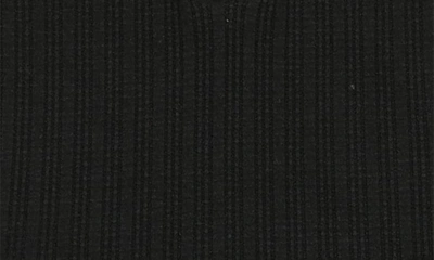 Maniere Manière Rib Cotton Tank & Shorts Set In Black