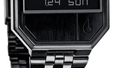 Shop Nixon Rerun Digital Bracelet Watch, 39mm In Black/black