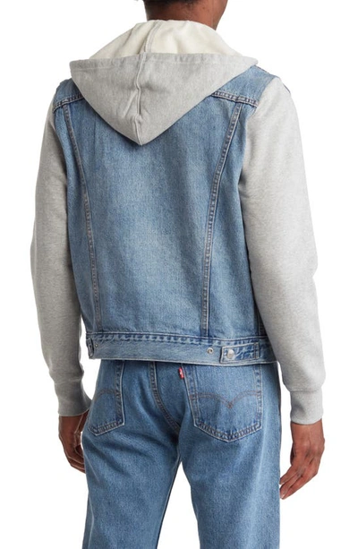 Levi's® Hybrid Hoodie Trucker Jacket In Candy Man