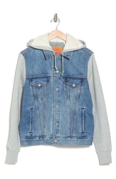Levi's® Hybrid Hoodie Trucker Jacket In Candy Man