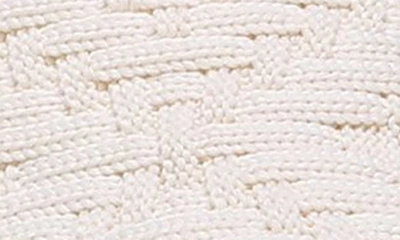 Shop Bzees Crisscross Wedge Sandal In Eggnog Engineered Knit