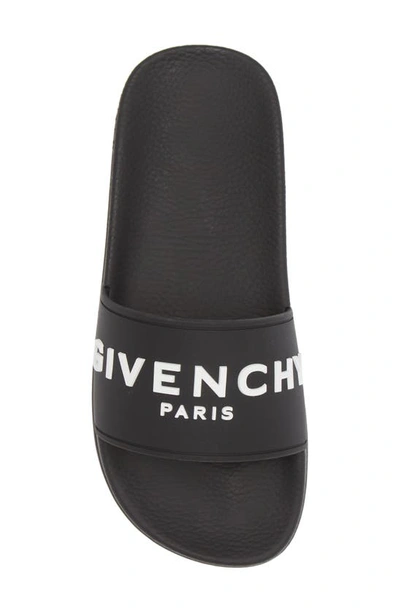 Givenchy 4g Leather-trimmed Embroidered Raffia Slides In Black