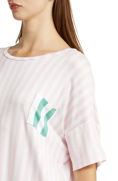 Shop Honeydew Intimates Good Times Sleep Shirt In Inhale Stripe