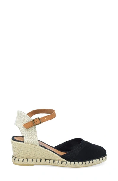 Miz Mooz Malena Womens Suede Slingback Wedge Sandals In Black