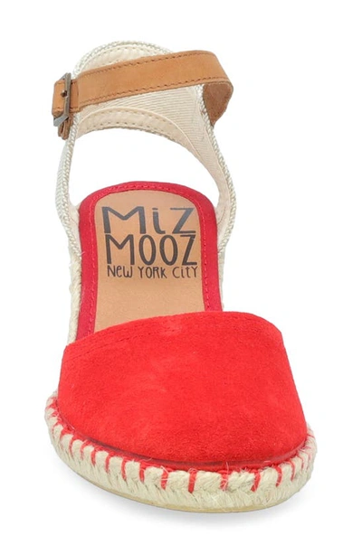 Miz Mooz Malena Espadrille Wedge In Cherry