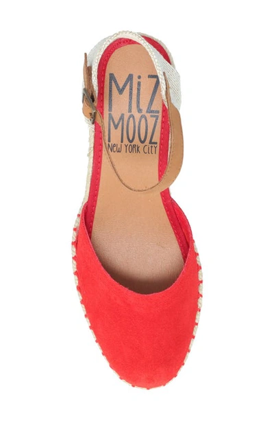 Miz Mooz Malena Espadrille Wedge In Cherry