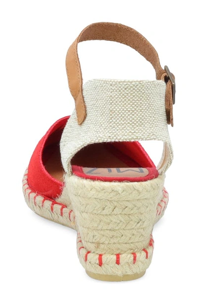 Miz Mooz Malena Espadrille Wedge In Cherry