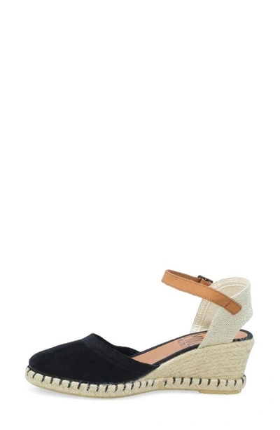 Miz Mooz Malena Womens Suede Slingback Wedge Sandals In Black
