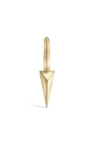 Maria Tash Single Long Spike Clicker Earring In Yellow Gold