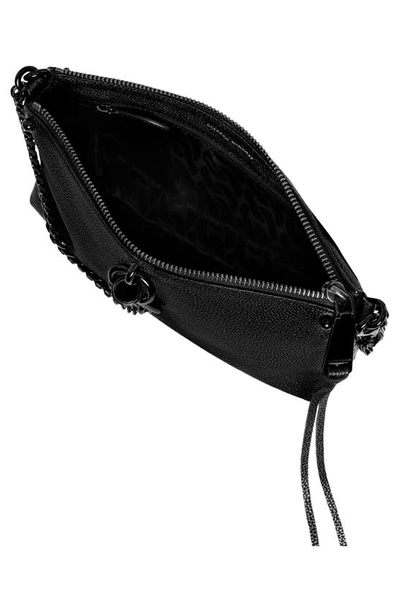 Shop Rebecca Minkoff Megan Leather Crossbody Bag In Black