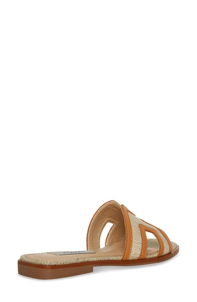 Steven New York Harlien Slide Sandal In Cognac