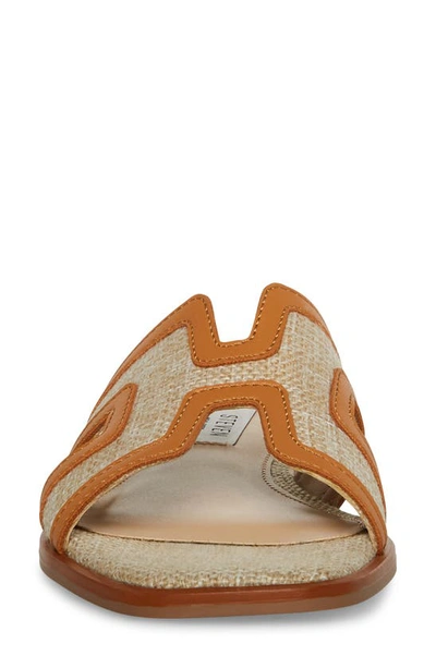 Steven New York Harlien Slide Sandal In Cognac