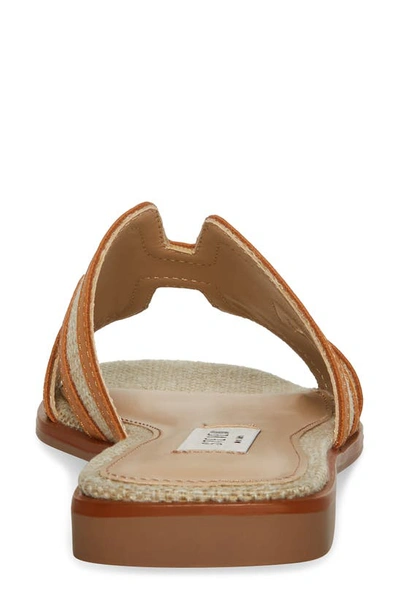 Steven New York Harlien Slide Sandal In Cognac