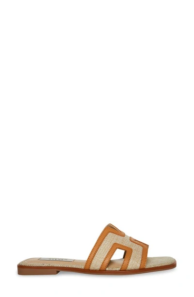 Steven New York Harlien Slide Sandal In Cognac