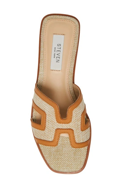 Steven New York Harlien Slide Sandal In Cognac