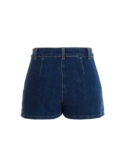 Shop Moschino 'teddy' Shorts In Blue
