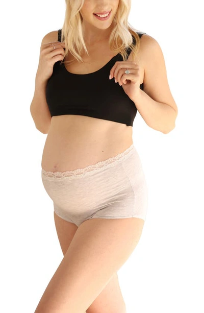 Angel Maternity Assorted 2-pack Maternity Briefs In Navy/ Grey