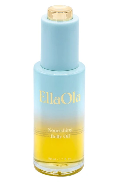 Shop Ellaola Nourishing Belly Oil In Turquoise