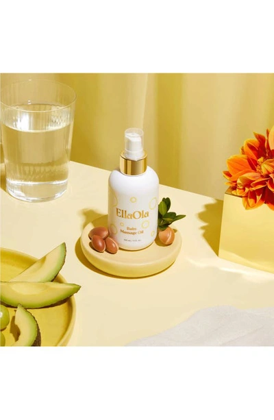 Shop Ellaola 100% Organic Baby Massage Oil In White