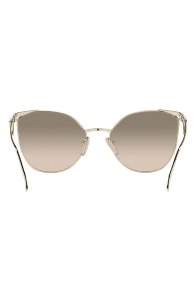 Shop Prada Symbole 59mm Cat Eye Sunglasses In Pale Gold