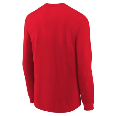 Shop Nike Preschool  Red New England Patriots Icon Football Performance Long Sleeve T-shirt