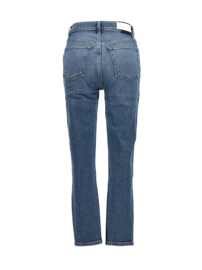 Shop Re/done 90s High Rise Ankle Crop Jeans Blue