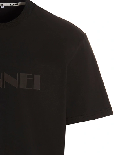 Shop Sunnei Logo T-shirt Black