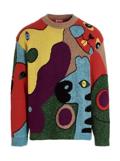 Shop Kenzo 'o' Sweater In Multicolor