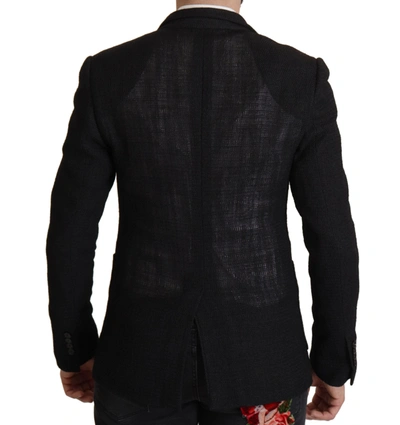 Shop Dolce & Gabbana Black Single Breasted Coat Men Men's Blazer