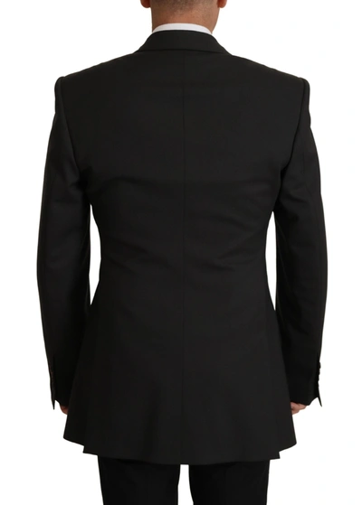Shop Dolce & Gabbana Black Wool Single Breasted Blazer Men's V