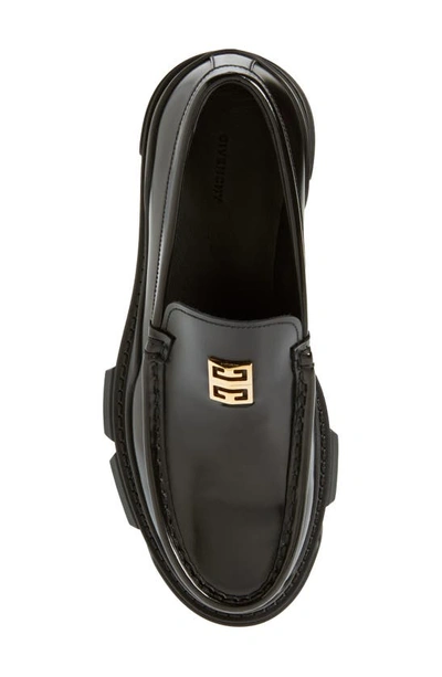 Shop Givenchy Terra Lug Sole Loafer In Black