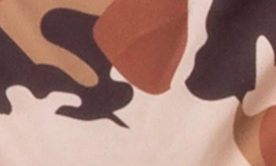 Edikted Camo Print Bikini Bottoms In Camel