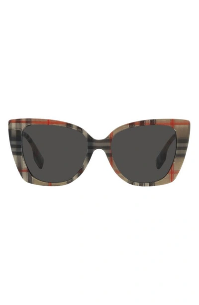 Burberry Woman Sunglass Be4393 Meryl In Rubber Gunmetal