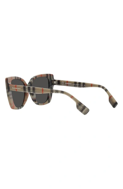 Shop Burberry Meryl 54mm Cat Eye Sunglasses In Rubber Gunmetal