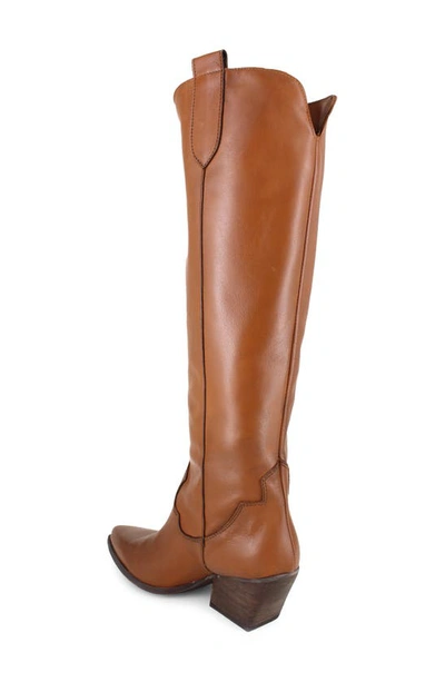 Zigi Valezka Knee High Boot In Tan Leather