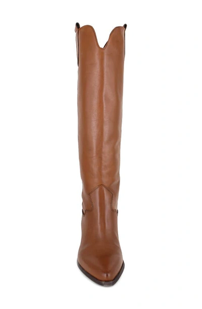 Shop Zigi Valezka Knee High Boot In Tan Leather