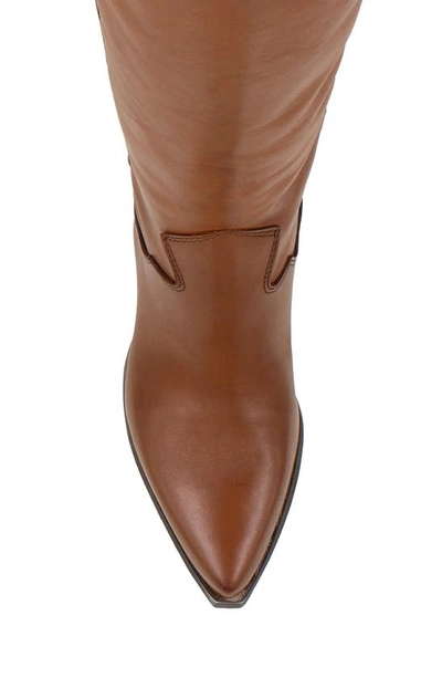 Zigi Valezka Knee High Boot In Tan Leather