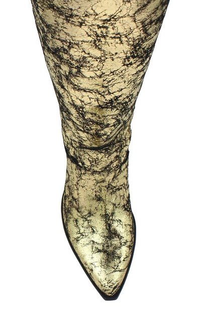 Zigi Valezka Knee High Boot In Gold