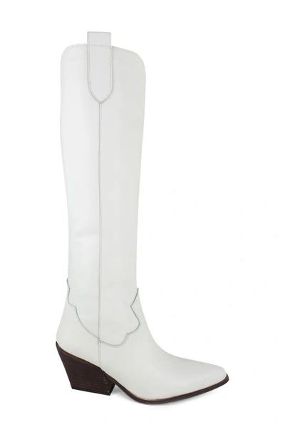 Zigi Valezka Knee High Boot In Bone Leather